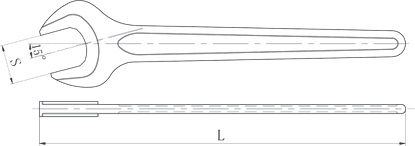 diagram non sparking single open end wrench