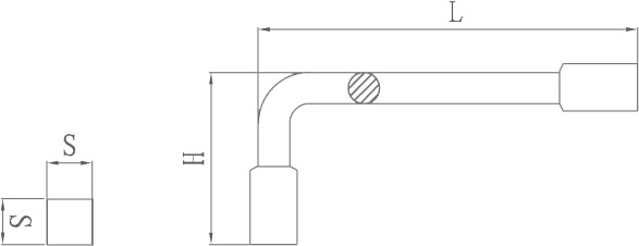 diagram non sparking square male wrench