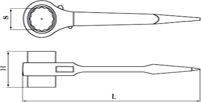 diagrama no chispeando llave del trinquete
