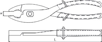diagram non sparking pliers adjustable combination