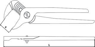 diagram non sparking groove joint pliers