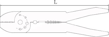 diagram non sparking universal crimping pliers