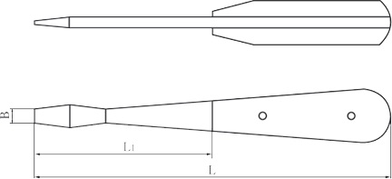 diagram non sparking flat-blade screwdriver