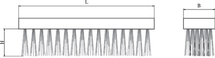 diagram non sparking curved handle brush