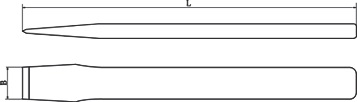 diagram non sparking flat chisel