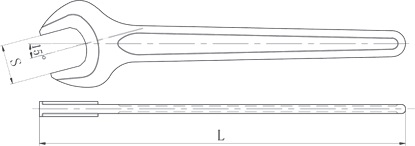 diagramm einfach-maulschlüssel din 894 funkenfrei