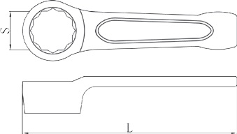 diagram double hex ring spanner offset non sparking