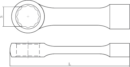 diagramm auffällig ringschlüssel 12 punkt heavy duty funkenfrei