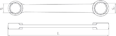 diagram non sparking double end box wrench offset