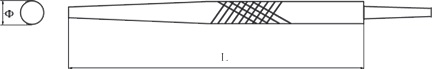 diagram round file non sparking