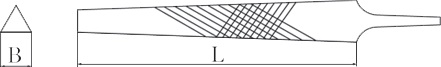 diagramm dreieckige feile funkenfrei