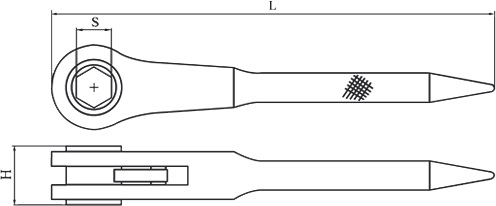 diagrama no chispeando llave del trinquete