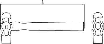 diagram non sparking machinist's hammer u.s.