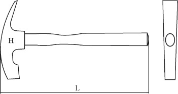 diagram non sparking mason's hammer