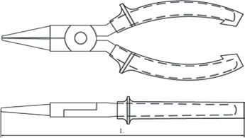 diagram non sparking round nose pliers