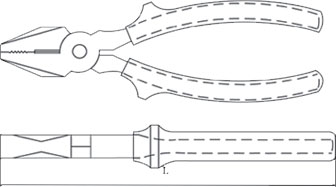 diagram pliers combination with cutter non sparking