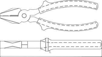 diagramm kombinationszange, din 5244 funkenfrei