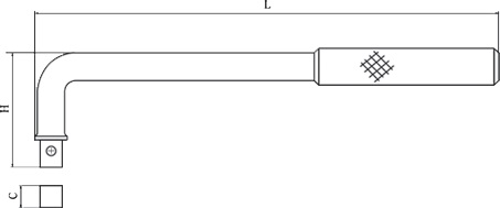 diagram non sparking offset handle