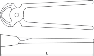 diagramm beibzange din 5241 funkenfrei