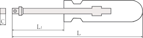 diagram screwdriver socket 1/4 " non sparking