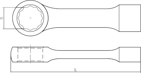 diagram striking box wrench 12 point heavy duty non sparking