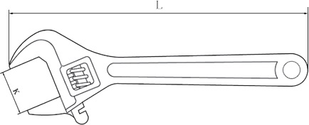 diagram non sparking adjustable end wrench